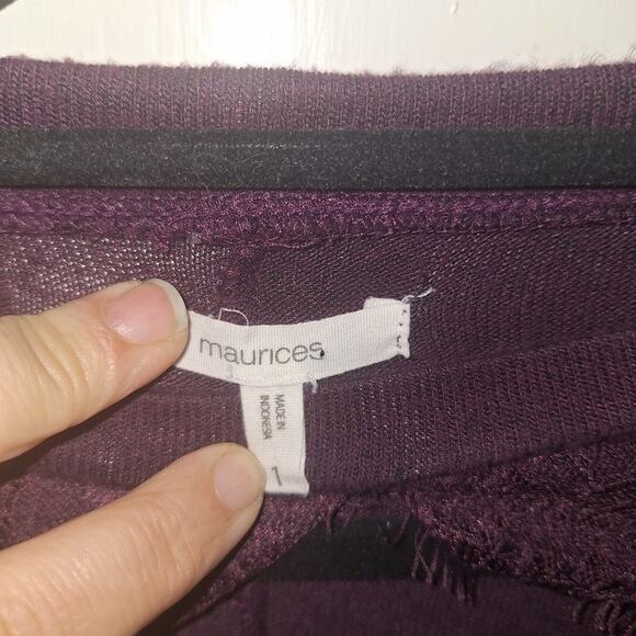 Maurice's Plum Women's‎ Size 1X Long Sleeve Sweater Feminine Fall - Picture 3 of 5